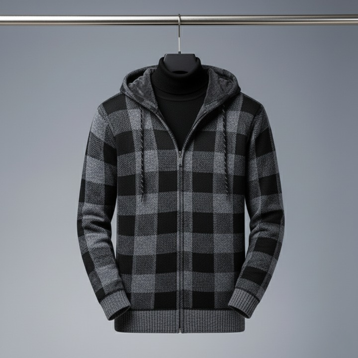 DENILSON Plaid Hoodie
