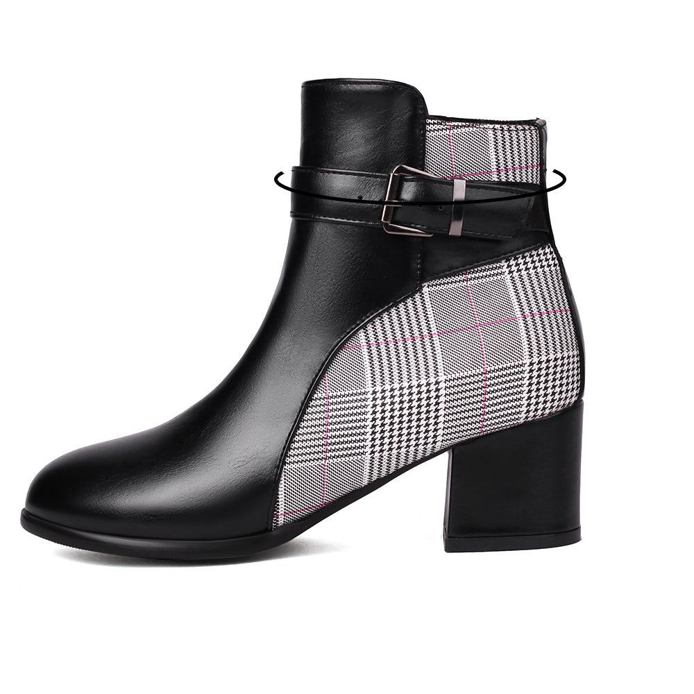 Avelina Plaid Boots