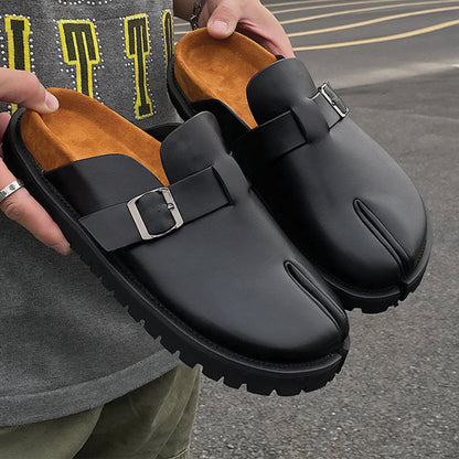 Tabi Buckle Mules