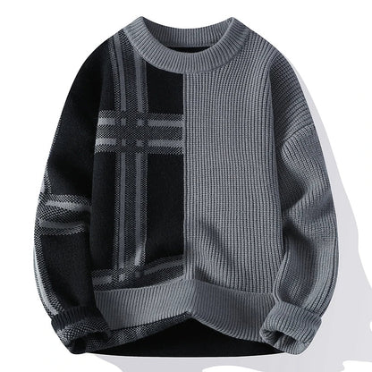 Avant-Garde Grid Sweater