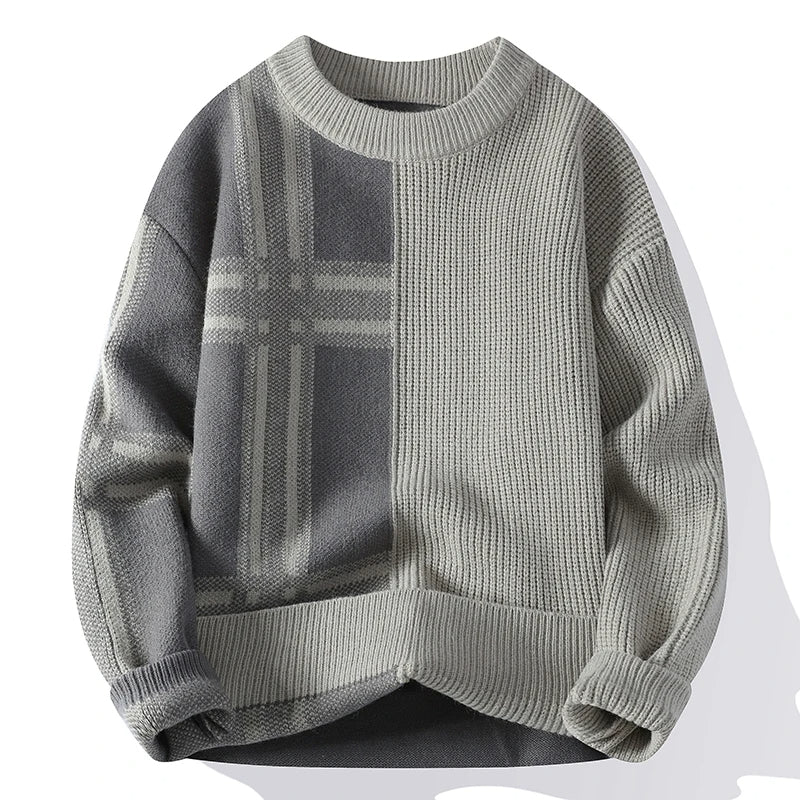 Avant-Garde Grid Sweater