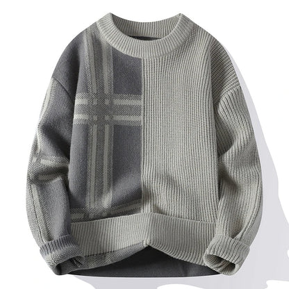 Avant-Garde Grid Sweater