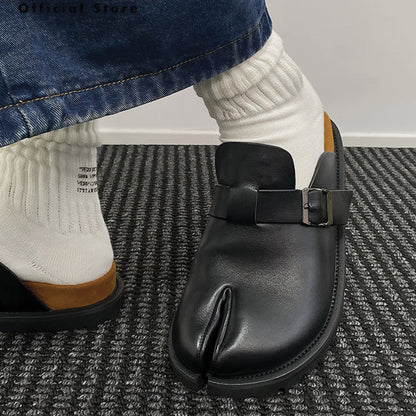 Tabi Buckle Mules