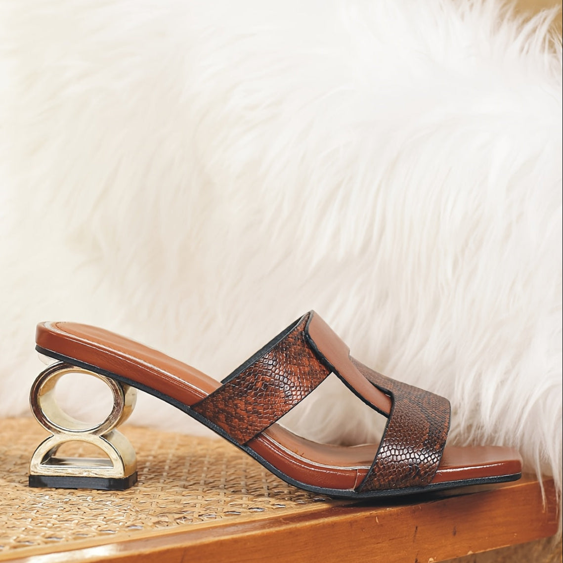 The Élise Pythoné Sandals