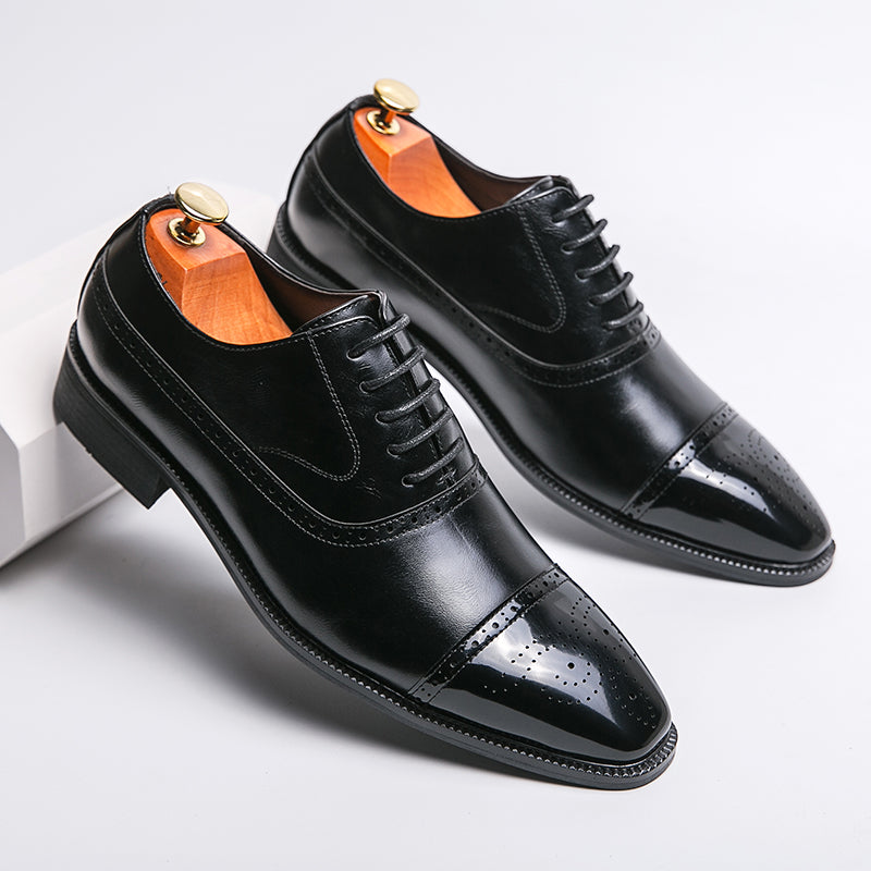 Moretti Genuine Leather Oxfords