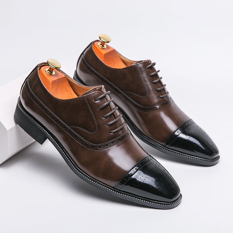 Moretti Genuine Leather Oxfords