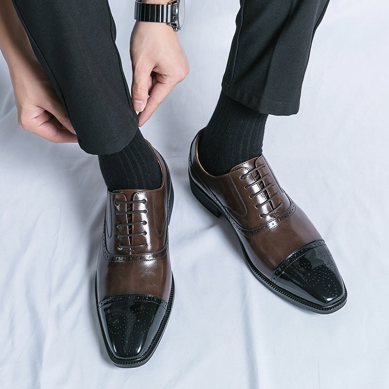 Moretti Genuine Leather Oxfords