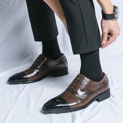 Moretti Genuine Leather Oxfords