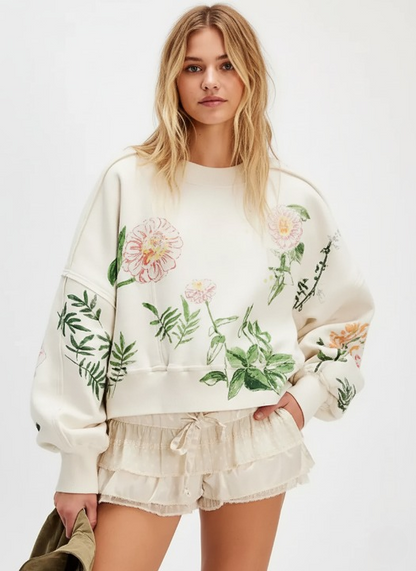 SELENA  Drop Shoulder Sweatshirt