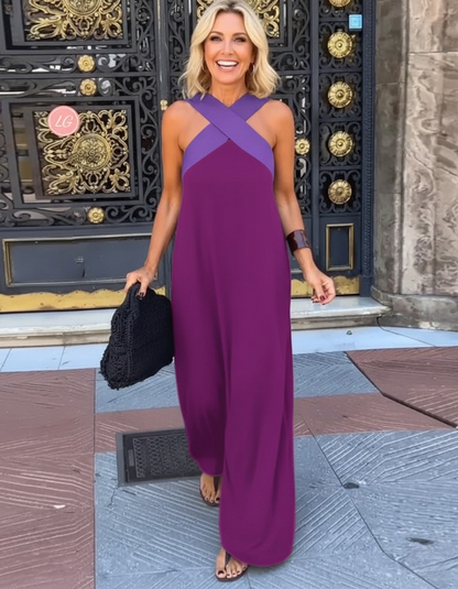 Amandine Crossed Midi Dress