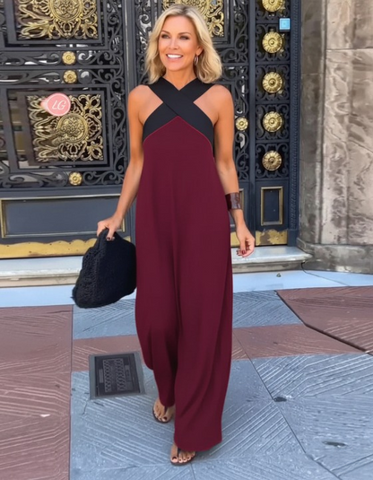 Amandine Crossed Midi Dress