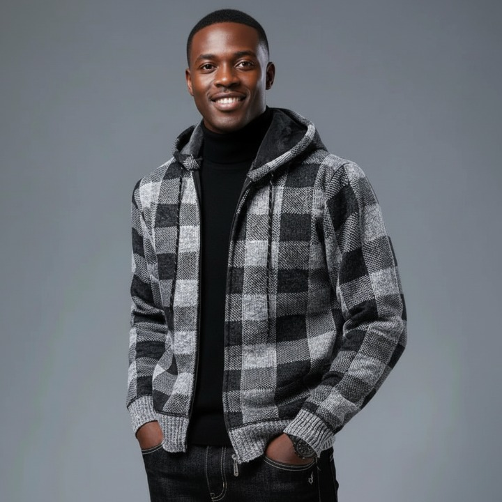 DENILSON Plaid Hoodie