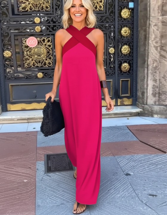 Amandine Crossed Midi Dress