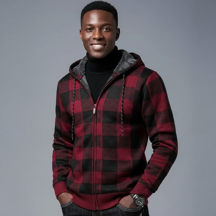 DENILSON Plaid Hoodie