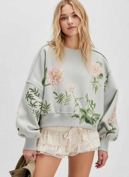 SELENA  Drop Shoulder Sweatshirt