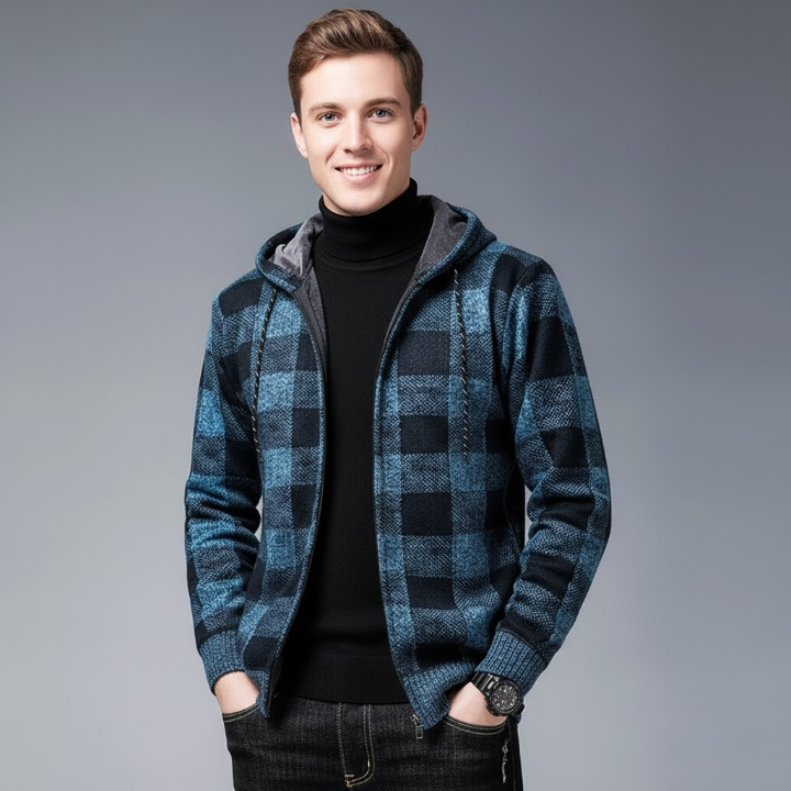 DENILSON Plaid Hoodie