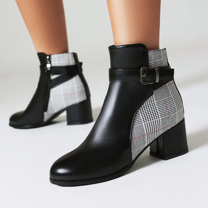 Avelina Plaid Boots