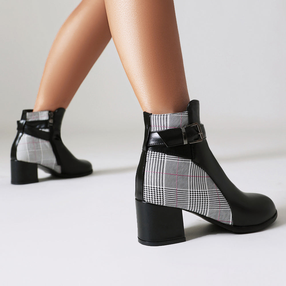 Avelina Plaid Boots