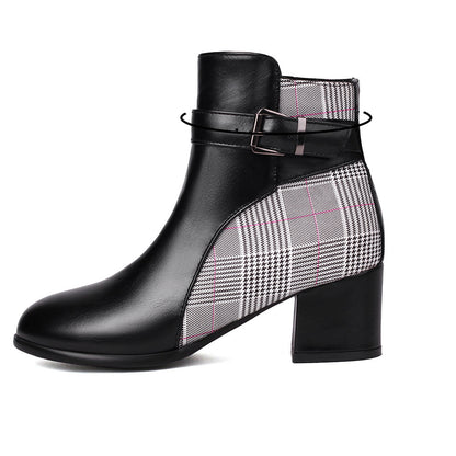 Avelina Plaid Boots