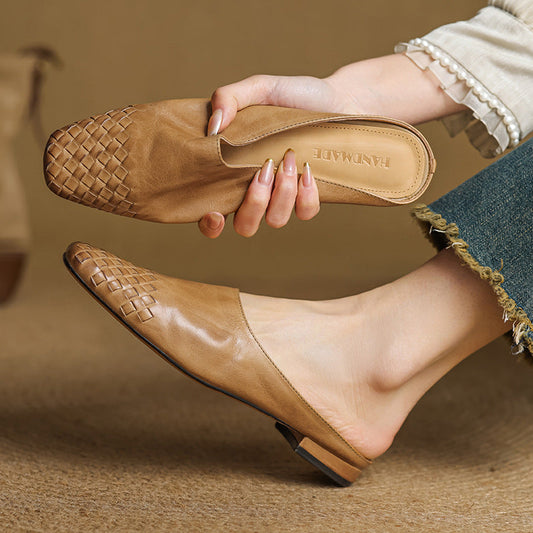CLARA Genuine Leather Mules