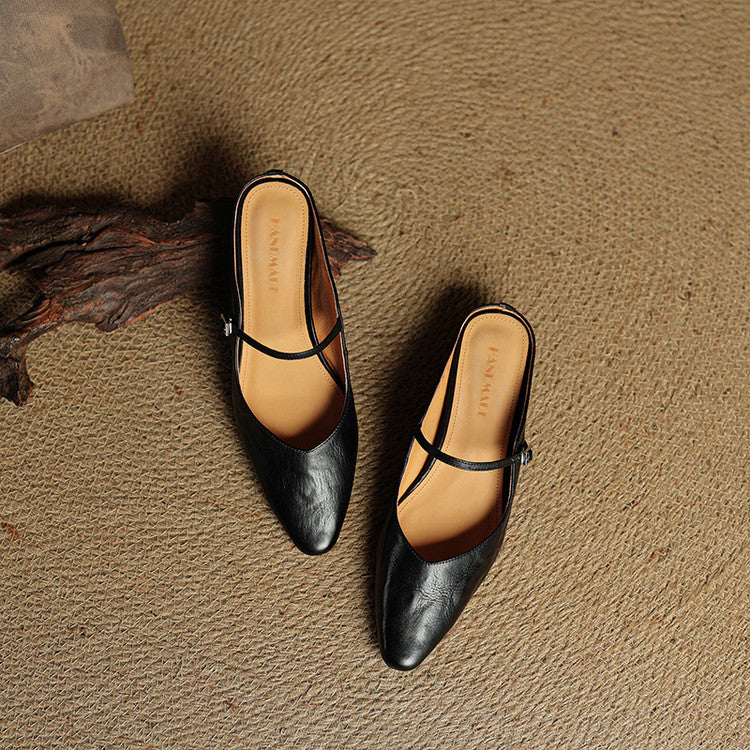 Anatalia Genuine Leather Mules