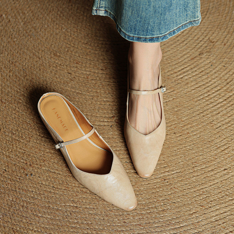 Anatalia Genuine Leather Mules