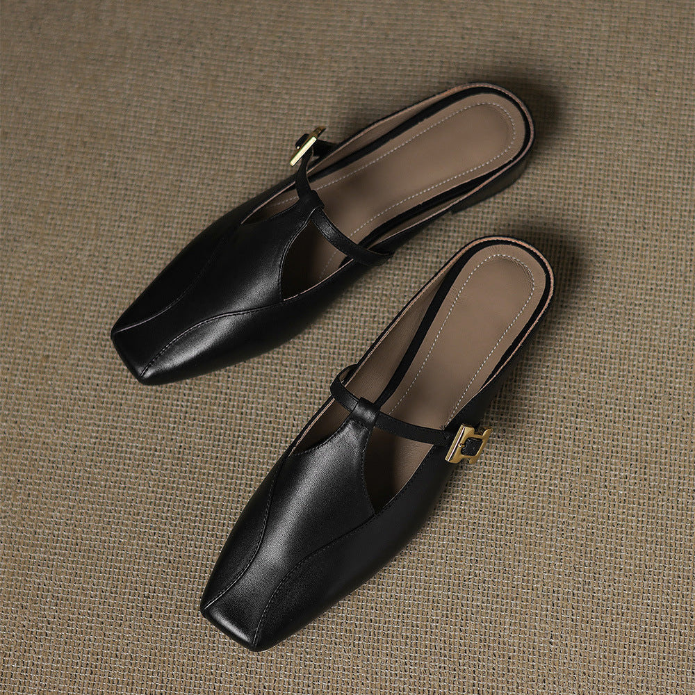 Kevana Genuine Leather Mules
