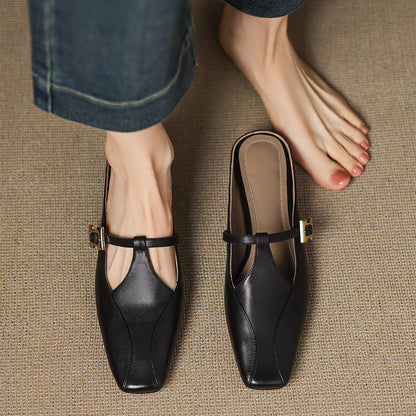 Kevana Genuine Leather Mules