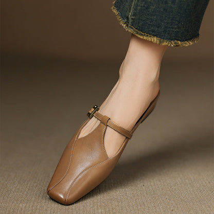 Kevana Genuine Leather Mules