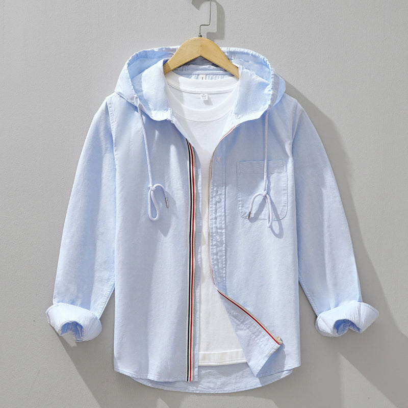 Beckham Hooded Linen Shirt