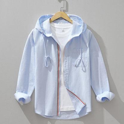 Beckham Hooded Linen Shirt