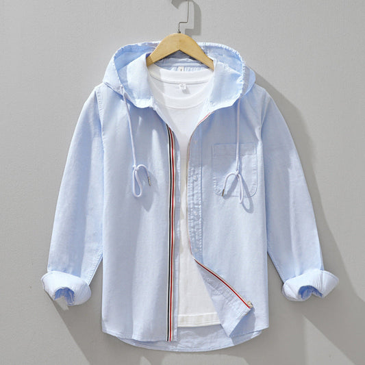 Beckham Hooded Linen Shirt