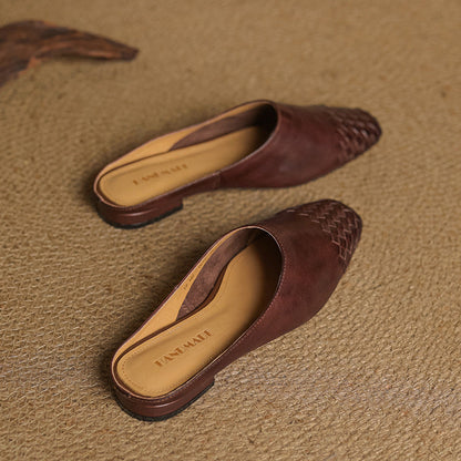 CLARA Genuine Leather Mules