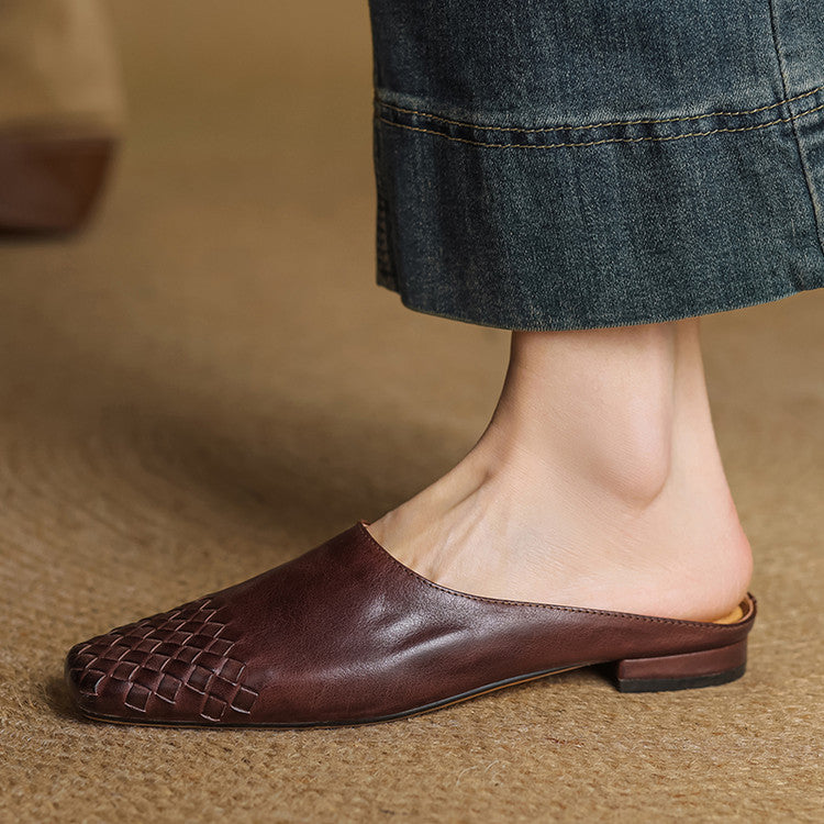 CLARA Genuine Leather Mules