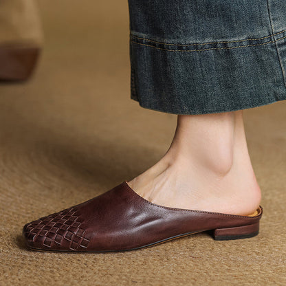 CLARA Genuine Leather Mules