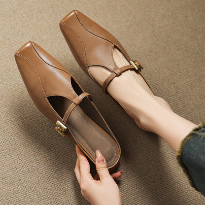 Kevana Genuine Leather Mules