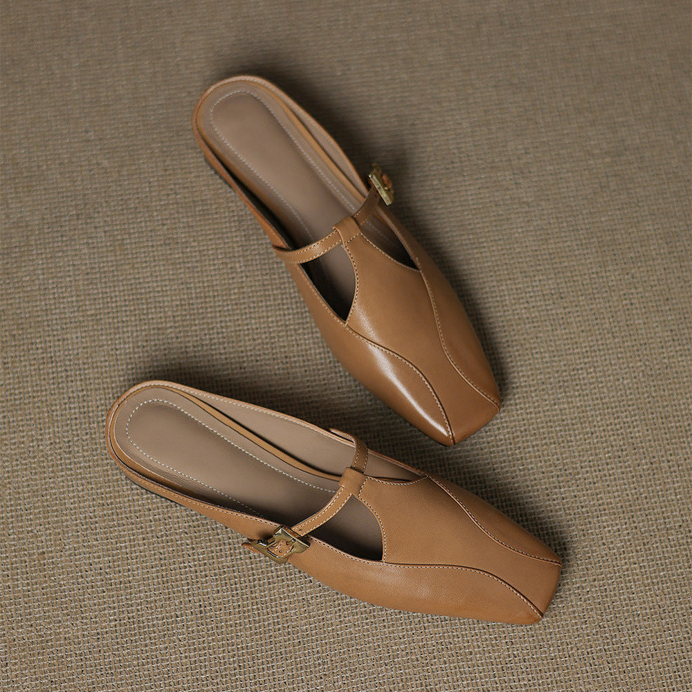 Kevana Genuine Leather Mules