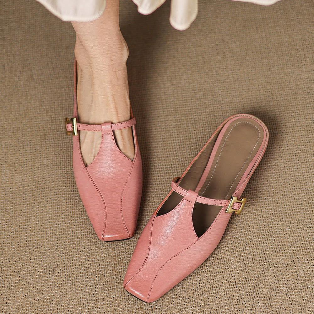 Kevana Genuine Leather Mules