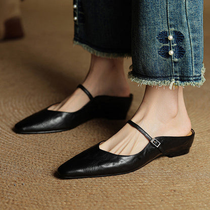 Anatalia Genuine Leather Mules