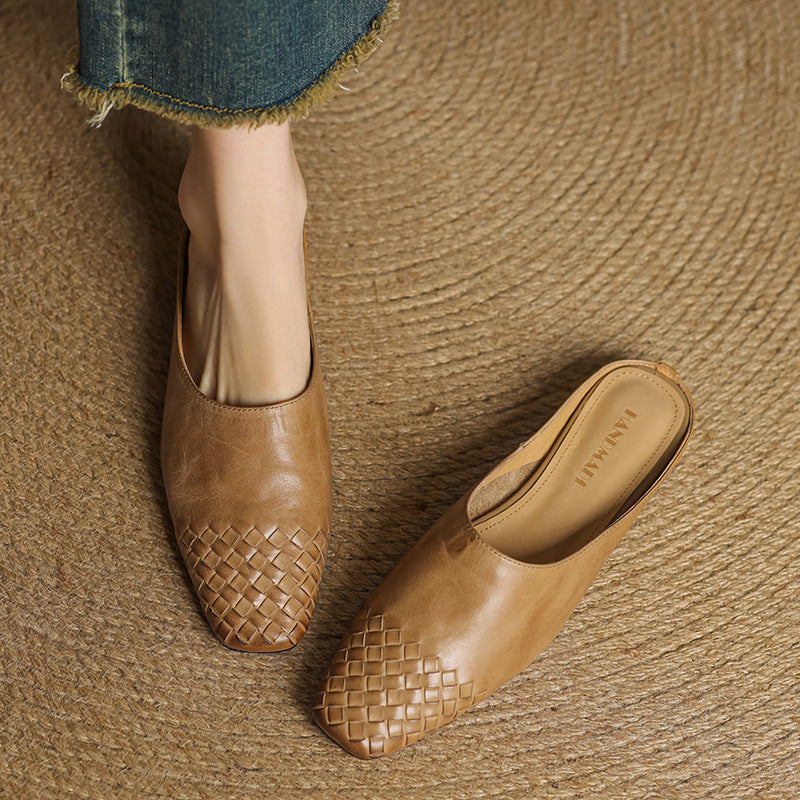 CLARA Genuine Leather Mules