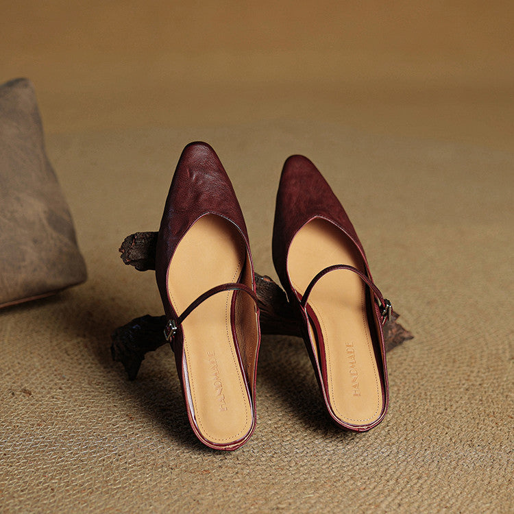 Anatalia Genuine Leather Mules
