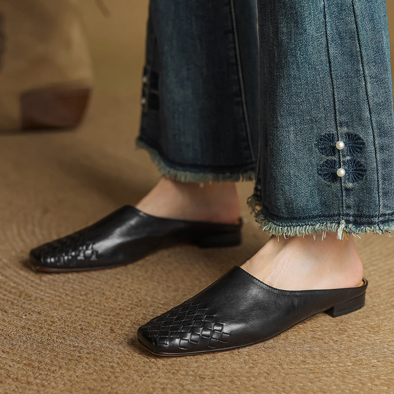 CLARA Genuine Leather Mules