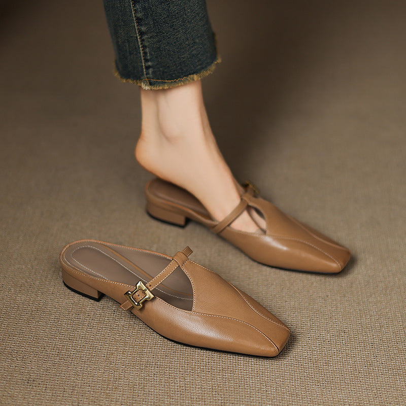 Kevana Genuine Leather Mules