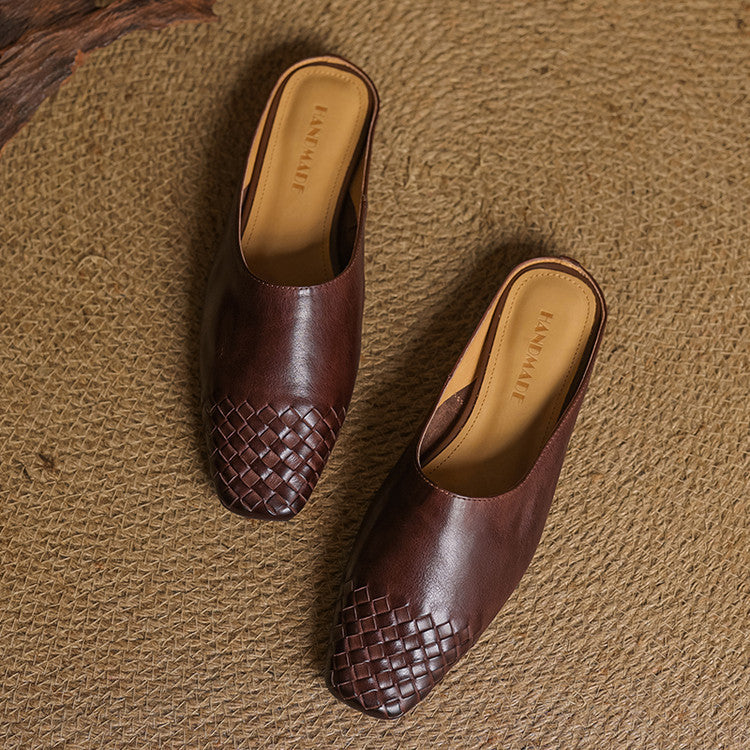 CLARA Genuine Leather Mules