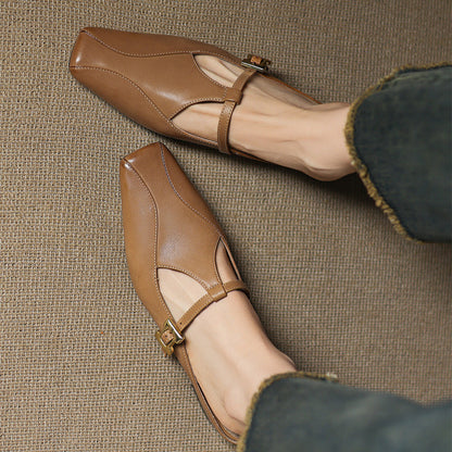 Kevana Genuine Leather Mules