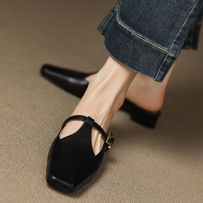 Kevana Genuine Leather Mules