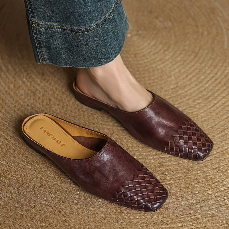 CLARA Genuine Leather Mules