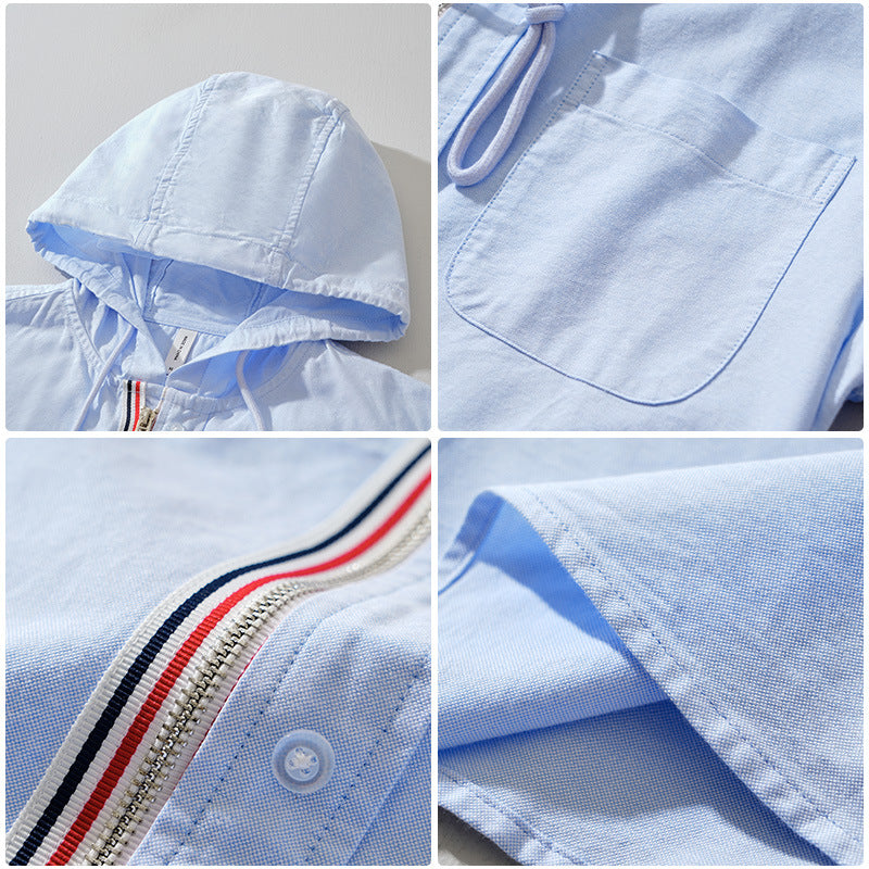 Beckham Hooded Linen Shirt