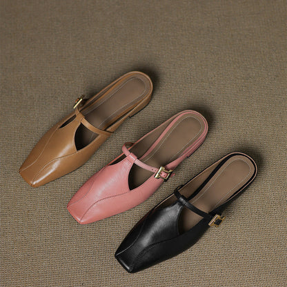 Kevana Genuine Leather Mules