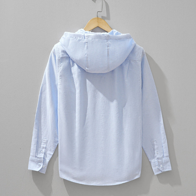 Beckham Hooded Linen Shirt